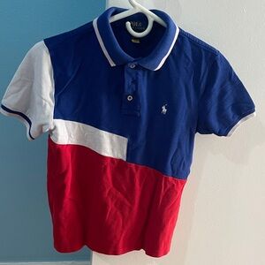 Polo by Ralph Lauren Kids Color Block Polo - Blue, Red, White